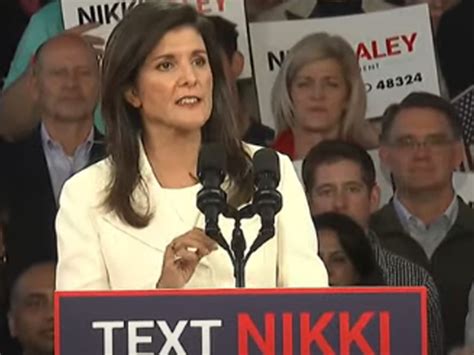Nikki Haley speaks at a rally in�Aiken, South Carolina, on February 5, 2024.