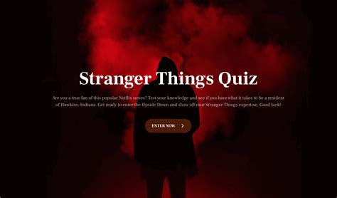 Quiz About Stranger Things