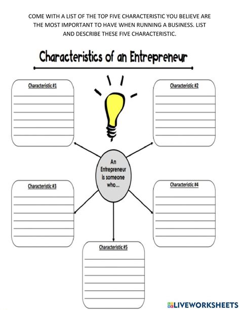 Entrepreneur High School Worksheets 的图像结果
