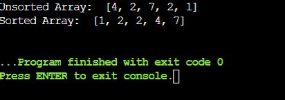 Quicksort Algorithm in Python 的图像结果