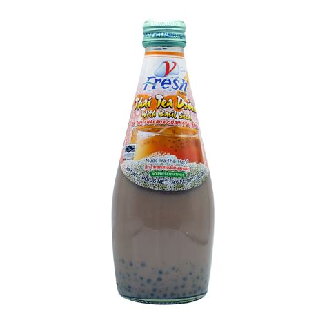 Thai Tea Drink (with Basil Seed) 290ml by V Fresh – Thai Food Online ...