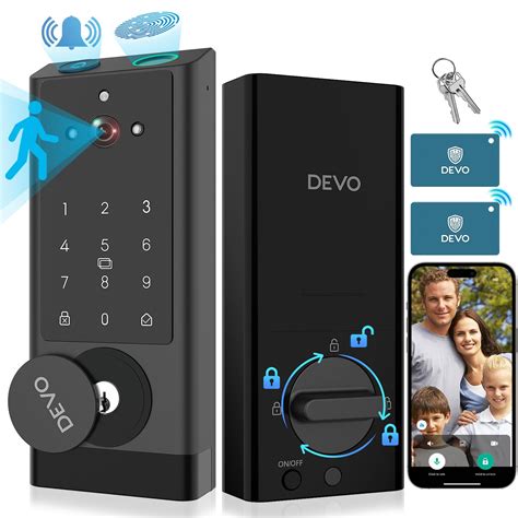 DEVO G1 Video Smart Lock with Camera & Doorbell, 6-in-1 Keyless Entry Door Lock with Fingerprint ...