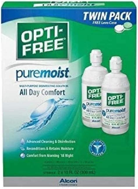 OPTI-FREE PureMoist - Solución multiusos para lentes de contacto 20 ...