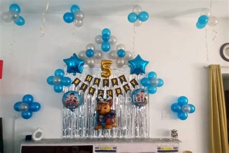 Paw Patrol theme decorations for kids birthday At home