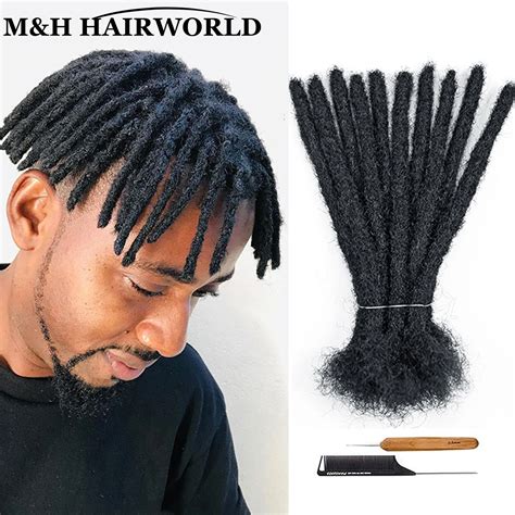 Dreadlocks-Hair-Extensions-Brazilian-Human-Hair-For-Man-Afro-Kinky ...