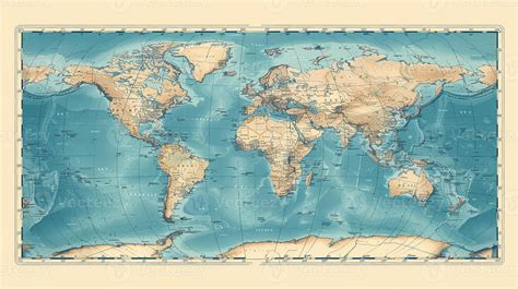 A world map outline with countries and continents 46240841 Stock Photo at Vecteezy