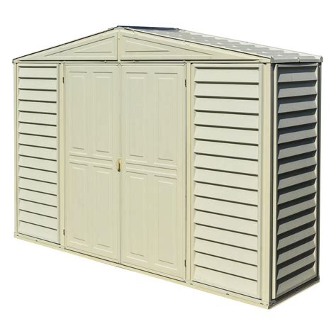 DuraMax 10X3 WoodBridge SidePro Vinyl Shed with Foundation [98001]
