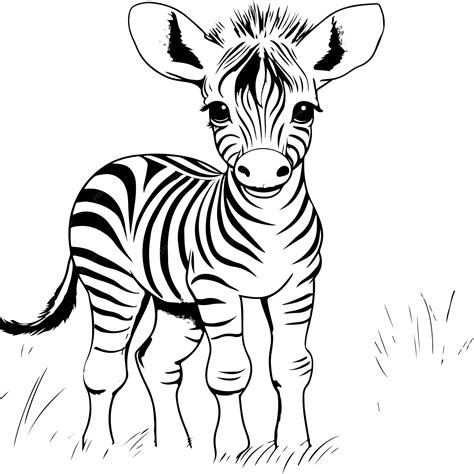 Coloring Pages Of Baby Zebras