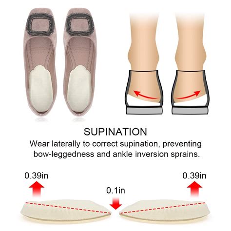 Buy Dr. Foot’s Orthopedic Medial & Lateral Heel Wedge Silicone Insoles ...