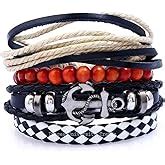 University Trendz Black Base Metal Leather Funky Multistrand Guitar ...