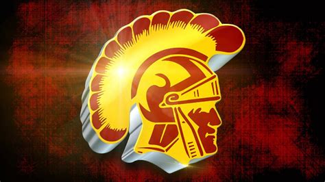 Download USC Football Trojans Shining Logo Wallpaper | Wallpapers.com