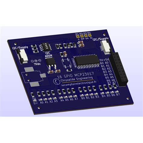 PCA9555A Arduino Oladfiop Module PCA9555A GPIO I2C | 16 Entrées/Sorties ...