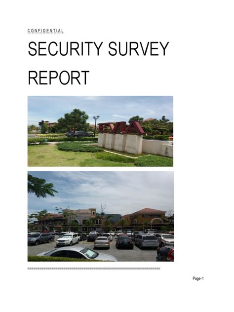 Image result for Example of a Security Survey Report