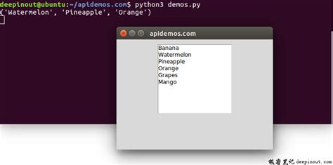 Python-Tk ListBox 的图像结果