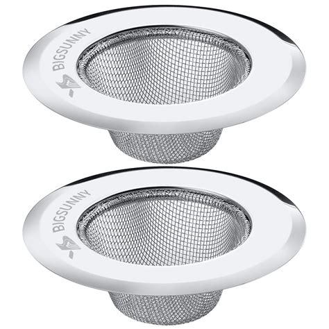 MSY BIGSUNNY Mesh Sink Strainer Set of 2, Stainless Steel Kitchen Drain ...