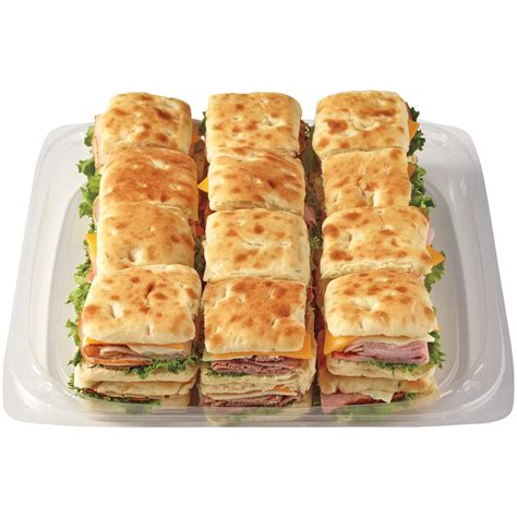 H-E-B Deli Large Party Tray - Ciabatta Slider Sandwiches - Shop ...