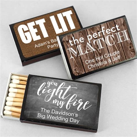 Wedding Favor Matches the Perfect Match Get Lit Sparks - Etsy