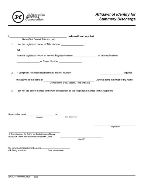 48 Free Affidavit of Identity Forms (MS Word) ᐅ TemplateLab