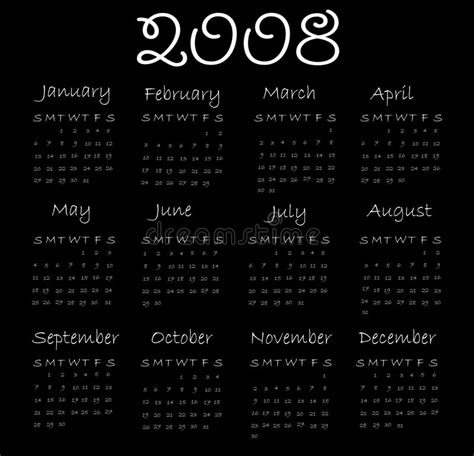 2008日历 向量例证. 插画 包括有 组织者, 阿尔法, 计划, 几星期, 新建, 日历, 颜色, 日记帐 - 3491414