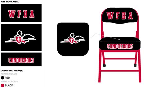 West Florida Baptist Academy WFBA Sideline Chairs
