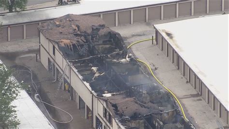 2 firefighters injured battling storage unit fire in Arvada | 9news.com