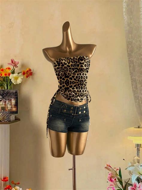 Drawstring Leopard Tube Top | Savana | Bestsellers
