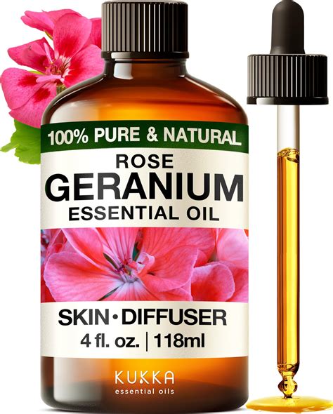 Amazon.com: Rose Geranium Essential Oil, Pure Natural for Skin Body ...