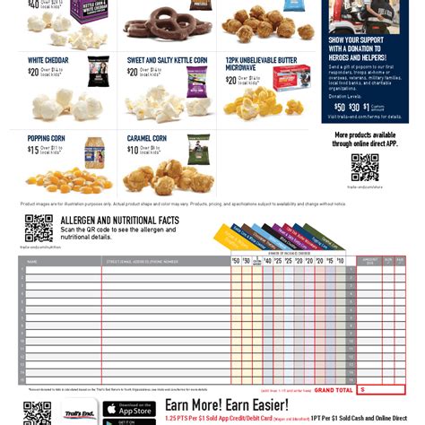 Printable Scout Popcorn Order Form - Printable Forms Free Online