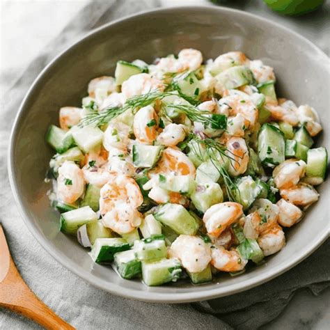 Cucumber Shrimp Salad – Easy & Healthy Recipe - Yummy Temple