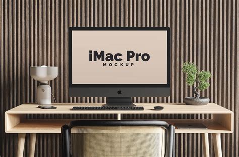 Workspace iMac Pro Mockup | Free PSD Templates