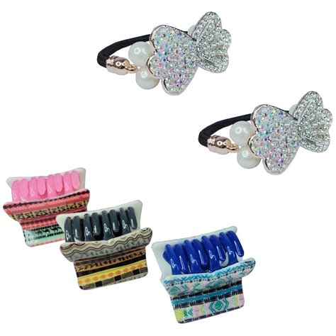 De-Ultimate Combo Hair Stylish Cute Sparkling Shining Sitara/Nug/Stone ...