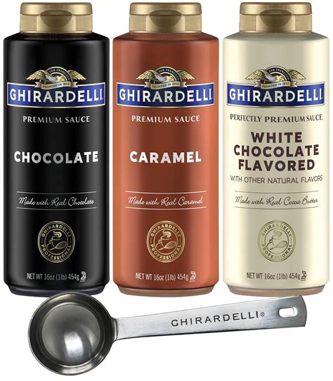 Amazon.com : Ghirardelli Chocolate Sauce, White Chocolate Flavored ...
