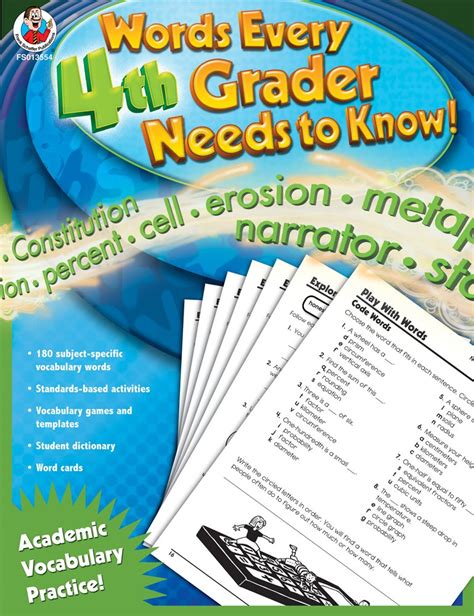 Words Every 4th Grader Needs to Know! (Words Every _ Grader Needs to ...