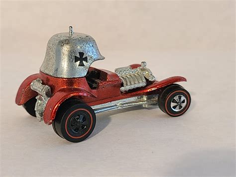 1969 Hot Wheels "red Baron' Vintage Diecast Toy Hot Rod - Etsy