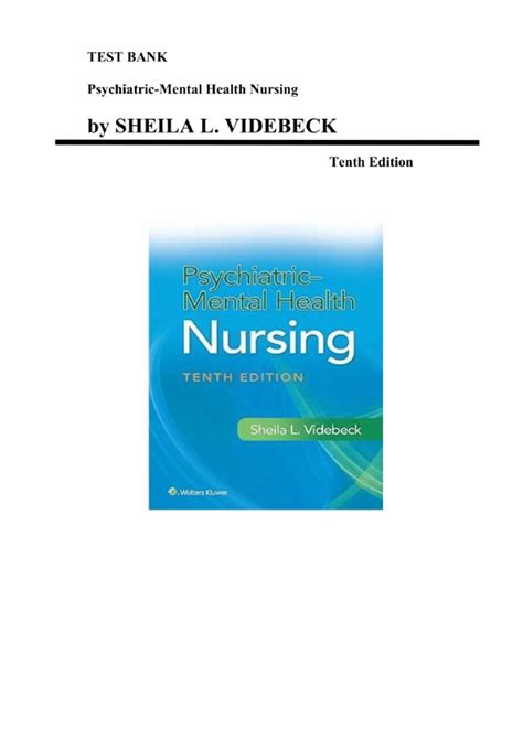 Psychiatric-Mental Health Nursing 10th Edition – Sheila L. Videbeck ...