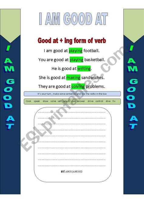 Be Good at Worksheet 的图像结果