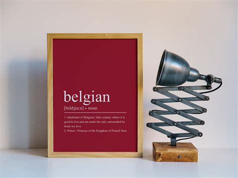 Le belge - définition dictionnaire - Vinch Atelier