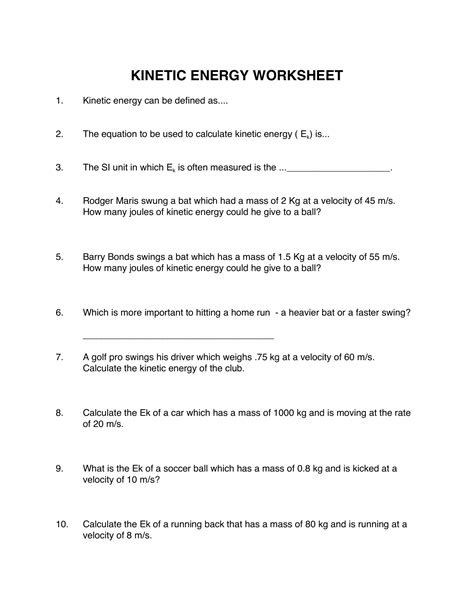 Potential Energy Formula
