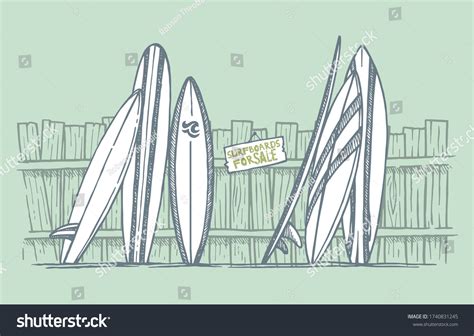 Surfboard Drawing