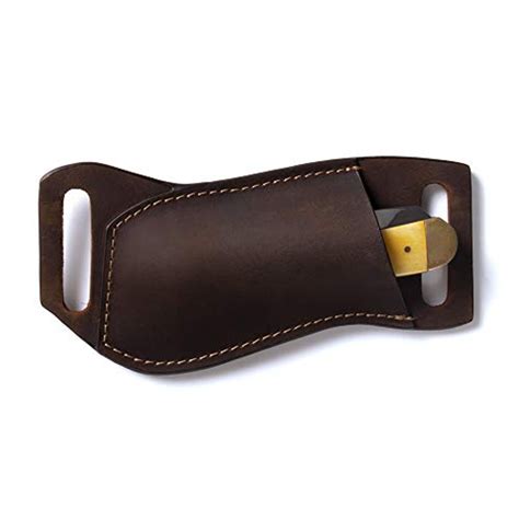 Gentlestache Leather Pocket Knife Sheaths for Belt Folding Knife Sheath ...