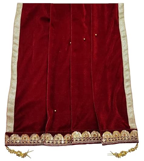Buy Navti Creations Men's Maroon Stole Dupatta in velvet for Kurta ...