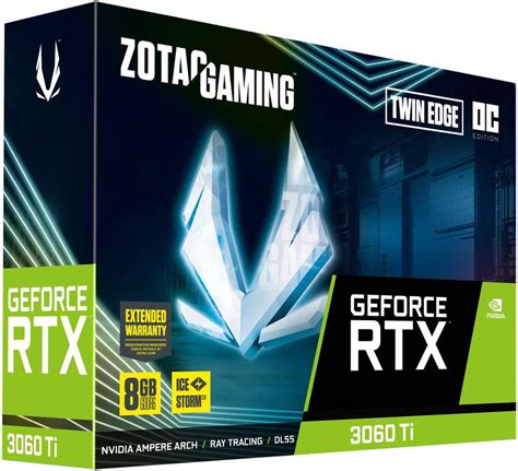 ZOTAC RTX 3060 Ti Twin Edge OC LHR GDDR6 8 GB NVIDIA Chipset 256 bit ...