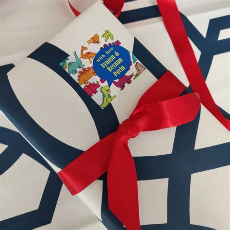 Personalised Gift Labels for Kids - I Love Dinos/ Label Shabel ...