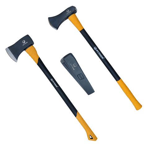 Python Wood Cutting and Splitting 3pc Set - Splitting Axe (1.60kg ...