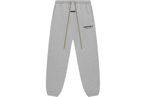 Fear of God Essentials Fleece Essential Sweatpant Light Heather Gray ...