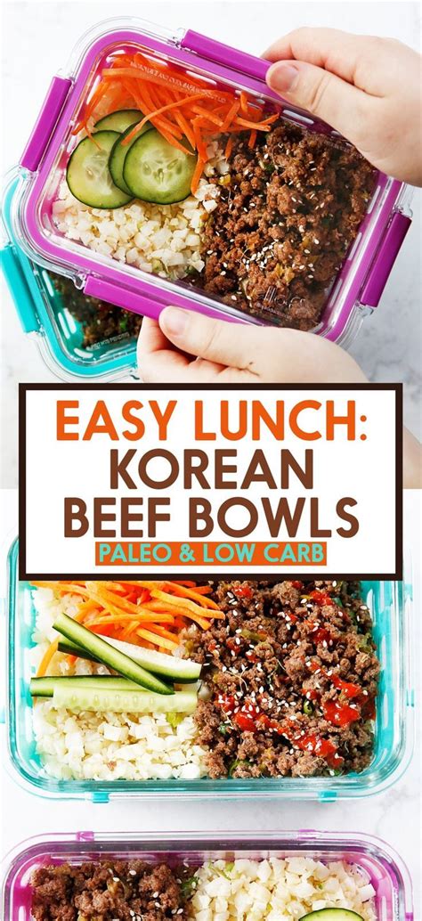 Korean Ground Beef Bowls (Meal Prep!) | Recipe | Beef recipes, Beef ...