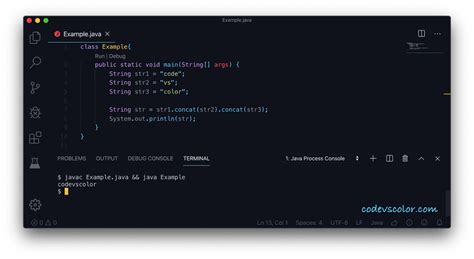 Concat in Java 的图像结果