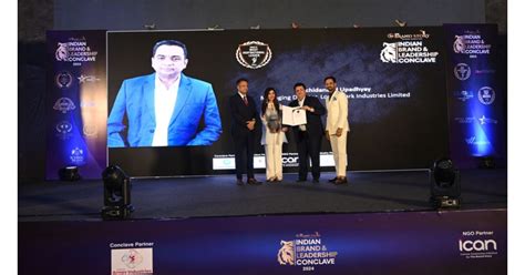 Lords Mark Industries Limited receives Most Inspirational Leader Award ...