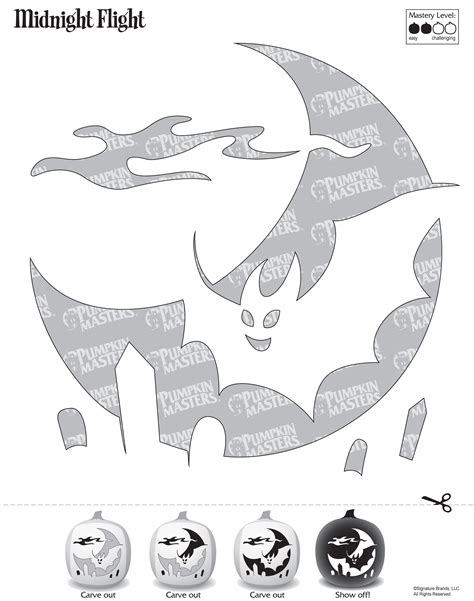 Bat Pumpkin Stencil