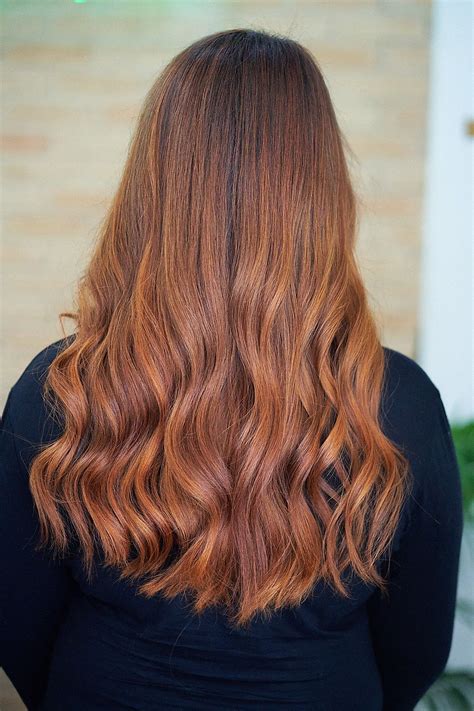 Preciosas mechas balayage en tonos cobrizos. | Colores de cabello ...